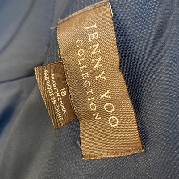 Size 18 Floor Model Jenny You Evening Blue Mira Bridesmaid Dress - Picture 2 of 9